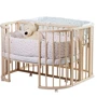 Кроватка детская Twins для двойни 110х110 L100-TW-02, слоновая кость, бежевый