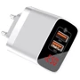 Зарядное устройство Baseus USB Wall Charger 2xUSB Mirror Lake Display Quick Charge 18W White (CCJMHA-A02): Особенности Быстрая зарядка