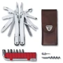 Мультитул Victorinox Swisstool Spirit X Plus 105мм/35 предметов /коричневый кожаный чехол (3.0235.L)