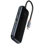 Адаптер Baseus Adapter AcmeJoy USB-C to HDMI+2xUSB3.0+USB2.0+Type-C PD Dark Grey (WKJZ010213): Додаткові роз'єми USB-C, HDMI, Ethernet, USB 3.0