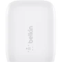 Зарядний пристрій Belkin Wall Charger Home USB-C 20W PD White (WCA006VFWH): Сила струму 2.4А и более
