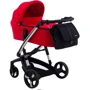 Универсальная коляска 2 в 1 Ibebe i-stop Chrome red (623916): Ширина шасси 62 см