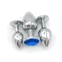 Набор анальных пробок NDS 1005-2 Silver/Blue (22289)