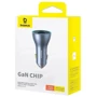 Зарядное устройство Baseus Car Charger USB+2хUSB-C Golden Contactor Pro GaN Fast Charging 65W Lunar Gray (C00035202841-00) фото 10