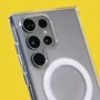 Чехол для телефонов WAVE Clear Case with Magnetic Ring for Samsung S938 Galaxy S25 Ultra: Материал пластик / силикон