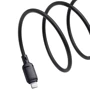 Кабель Baseus USB Cable to Lightning Silky Series 2.4A 1m Black (P10377702113-00): Длина 1 м