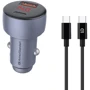 Зарядний пристрій ArmorStandart Car Charger USB+USB-C AR-C43 з USB-C Cable Grey (ARM82463)
