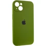 Чехол для iPhone Mobile Case Silicone Case Full Camera Protective Dark Olive for iPhone 15: Цвет зеленый