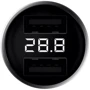 Зарядний пристрій Xiaomi ZMI USB Car Charger 2xUSB PowerCruise Display 18W Silver (AP621): Кількість USB-портів 2