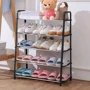 Полиця для взуття Stenson 5 ярусів 58х28х62 см (R97341-5 black): Тип Подставка для обуви