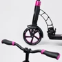 Самокат двоколісний Best Scooter з PU колесами і 2 амортизаторами Black / Pink (100074): Тип гальма ножний