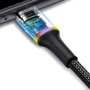 Кабель Baseus USB Cable to Lightning Halo Data 2.4A 25cm Black (CALGH-D01): Длина 0.25 м