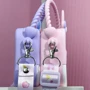 Сумка PRC на плечо Rabbit 14x14x4 pink: Материал Силикон