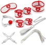 Набор для БДСМ игр sLash BDSM-NEW PVC Nurse Bondage Set, White