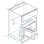 Встраиваемая микроволновая печь Beko MGB25333WG: Внутренний объем 25 л