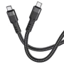 Кабель Hoco Cable USB-C to USB-C U110 3A 60 W 1.2m Black: Тип USB-C - USB-C