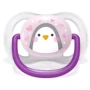 Пустушка ортодонтична Philips AVENT Ultra Air Animal для дівчаток 0-6 міс 2 шт (SCF080/06): Матеріал силикон