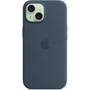 Чехол для iPhone Apple iPhone 15 Silicone Case with MagSafe - Storm Blue (MXPF3ZM/A): Тип чехла накладка на заднюю часть