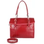 Женская сумка тоут Laskara красная (LK10201-red): Фактура Матовая, Гладкая