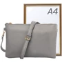 Жіноча сумка-пошет Amelie Galanti сіра (A991705-grey): Стиль Повседневный (Casual)