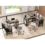 Компьютерный стол Costway Hutch L-образный с зарядным (5903032062388)
