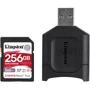 Карта памяти Kingston 256GB SDXC class 10 UHS-I U3 React Plus + USB card reader (MLPR2/256GB)