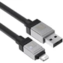 Кабель Baseus USB Cable to Lightning CoolPlay Series Fast Charging 2.4A 1m Black (CAKW000401) фото 5