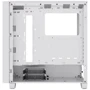 Корпус Corsair 3000D RGB Tempered Glass White (CC-9011256-WW): Материал передней панели пластик, сталь