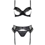 Комплект ECO Passion KERRIA SET WITH OPEN BRA black S/M
