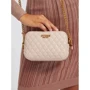 Женская сумка кросс боди GUESS MAILA CAMERA BAG бежево-розовая (HWQB8661140-NUD): Пол Женский