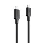 Кабель Proove Cable USB-C to Lightning Striped Silicone 1m Black