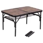 Стіл для кемпінгу Bo-Camp Decatur 90x60 cm Black/Wood look (1404200): Розмір 90х60х81 см