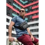 Мужская поясная сумка Sambag Tirso MKH черная (80341001m): Фактура Матовая, Зернистая