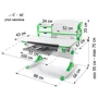 Стол Evo-kids Aivengo (M) Gray (арт.Evo-700 WG): Тип Парта