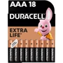 Батарейки Duracell Basic AAА алкалиновые LR03 18шт. (5000394107557)