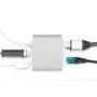 Адаптер Digitus Adapter USB-C to HDMI + 2xUSB + RJ45 Silver (DA-70847): Колір сріблястий