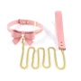 Нашийник з повідцем LOCKINK Sevanda Love Heart Butterfly Leather Collar Set - Pink