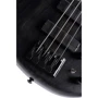 Бас-гітара CORT B4 Element (Open Pore Trans Black): Матеріал корпусу Червоне дерево (Mahogany) з топом з ясеню (Ash)