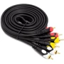 Кабель и переходник PowerPlant 3xRCA (M) - 3xRCA (M) 1.5 м (CA911714): Тип кабель