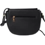 Женская сумка-седло Valiria Fashion черная (ODAS7120-black): Фактура Матовая, Зернистая