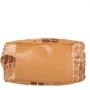 Женская сумка саквояж Laskara светло-коричневая (LK-10246-giraffe): Тип ручки С двумя ручками, Длинная ручка