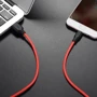 Кабель Hoco USB Cable to MicroUSB X21 2.4A 1m Black/Red: Довжина 1 м