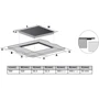Варочная поверхность электрическая Midea MIH 65742 F: Размеры для встраивания 56 x 49 см