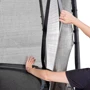 Батут EXIT PeakPro 366см чёрный с защитной сеткой фото 6