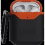 Чехол для наушников Urban Armor Gear UAG Std. Issue Hard 001 (V2) Black/Orange (10242F114097) for Apple AirPods 1/2: Особенности С карабином