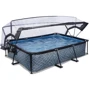 Басейн EXIT Toys з куполом 300х200х65 см у кольорі "камінь"