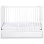 Детская кроватка Klups Felix 120X60 с ящиком и перегородкой белый