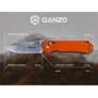 Нож Ganzo G7452-OR (G7452-OR): Длина клинка, см 9