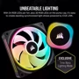 Кулер Corsair iCUE Link H150i RGB AIO Liquid CPU Cooler Black (CW-9061003-WW): Кількість вентиляторів, шт 3