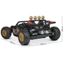 Дитячий двомісний електромобіль Bambi Racer Баггі, чорний камуфляж (JJS3168EBLR-18(24V)): Матеріал коліс EVA